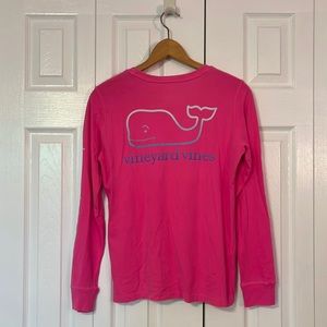 Vineyard Vines Hot pink long sleeve shirt size xs